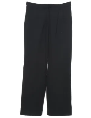 100% Wool Black Classic Trousers - W29 L28