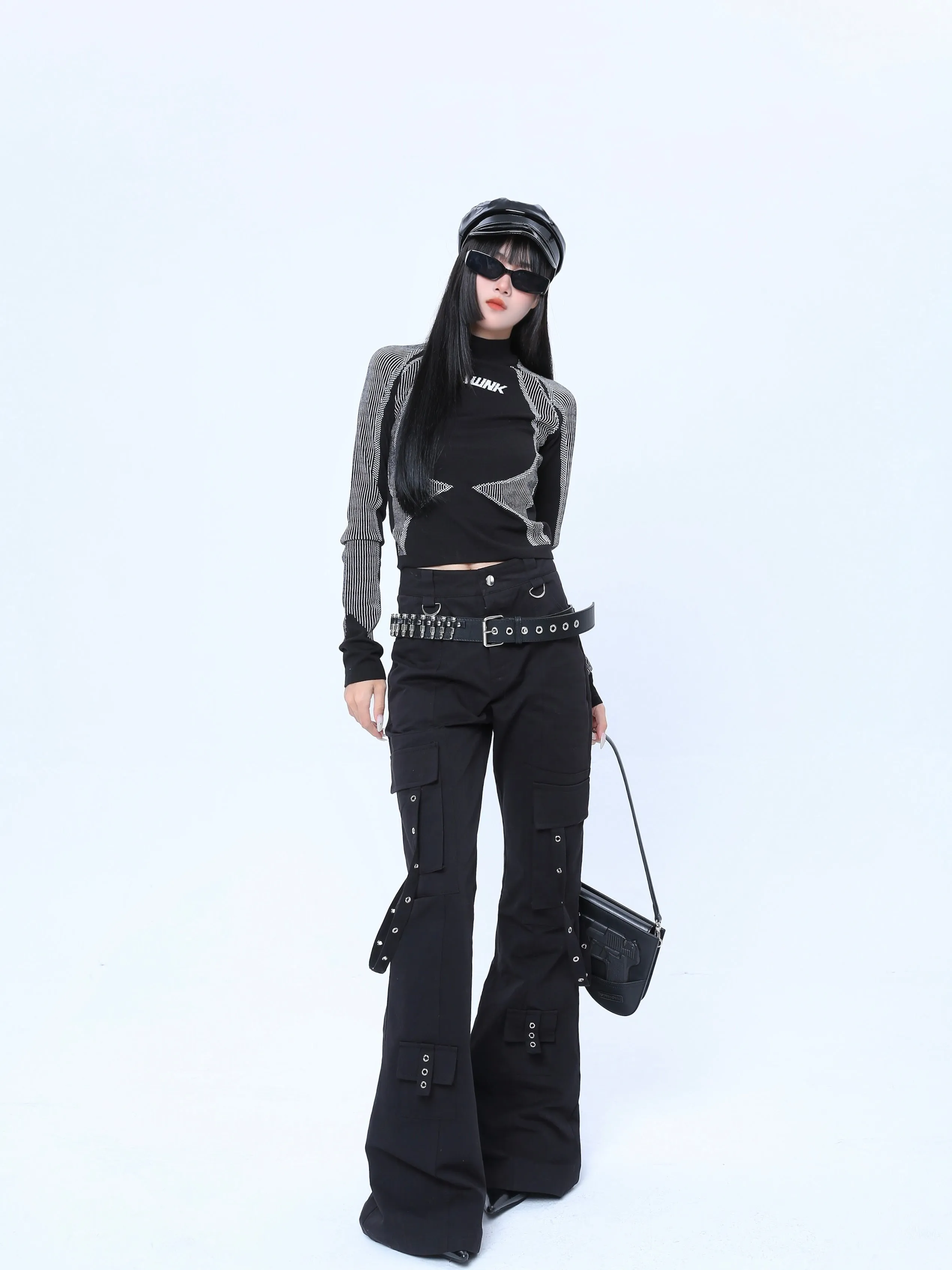 【24s Mar.】Black Street Chic Utility Pants