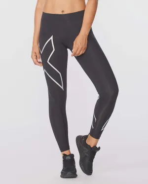 2XU Womens Core Compression Tights - Black/Silver