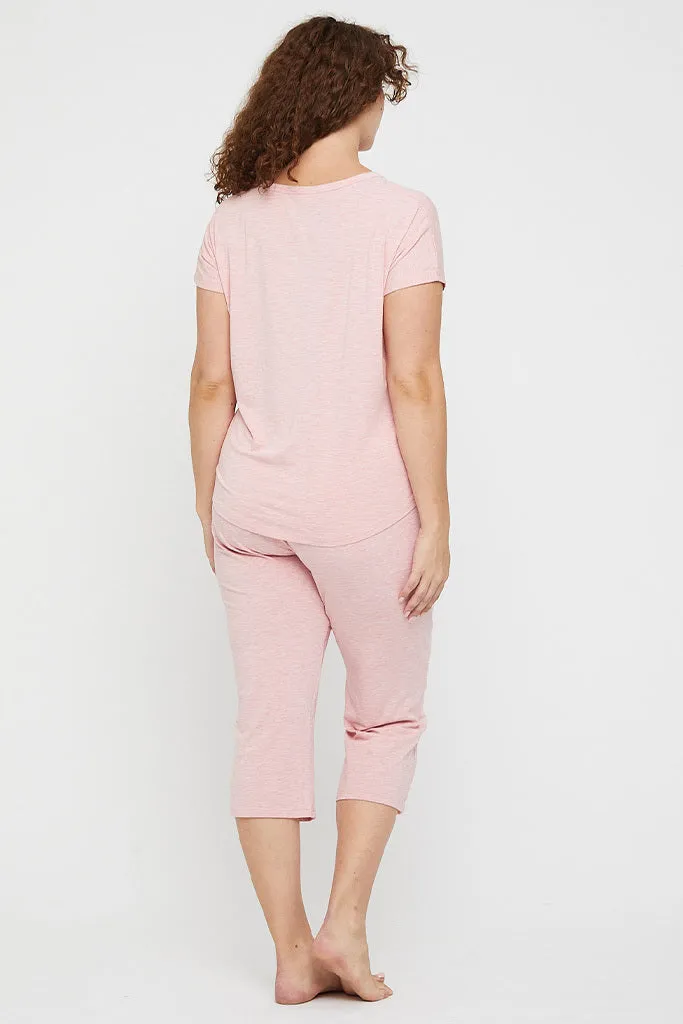 3/4 PJ Pant - Rose