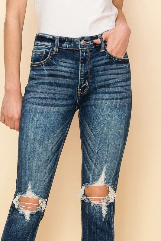 Alisha High Rise Cigarette Fit Jeans