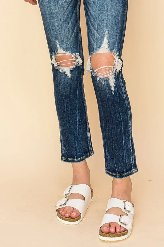 Alisha High Rise Cigarette Fit Jeans