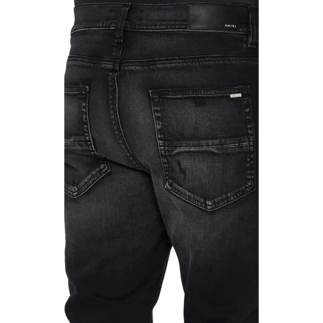 Amiri Boucle MX1 Aged Black Jeans