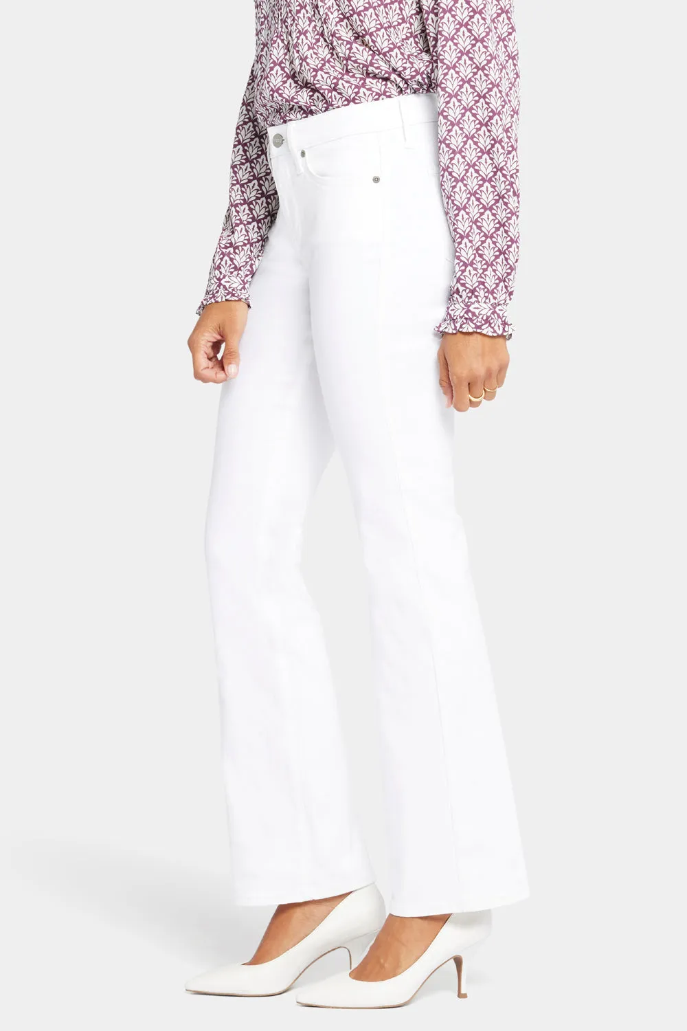 Barbara Bootcut Jeans In Petite - Optic White