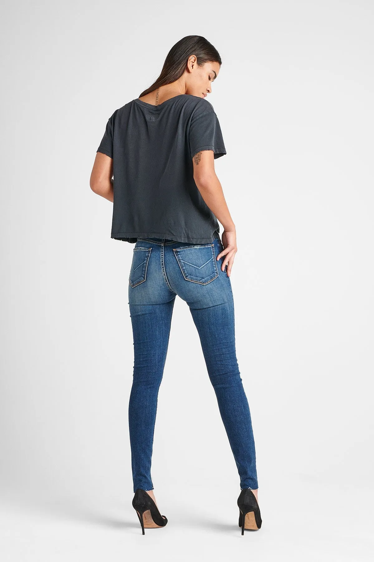 Barbara High Rise Super Skinny Ankle Jean - Lockdown