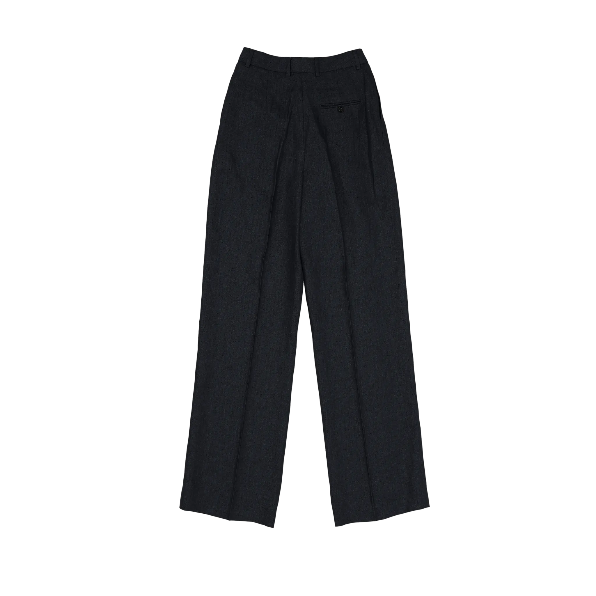 Black Herringbone Perriand Trousers