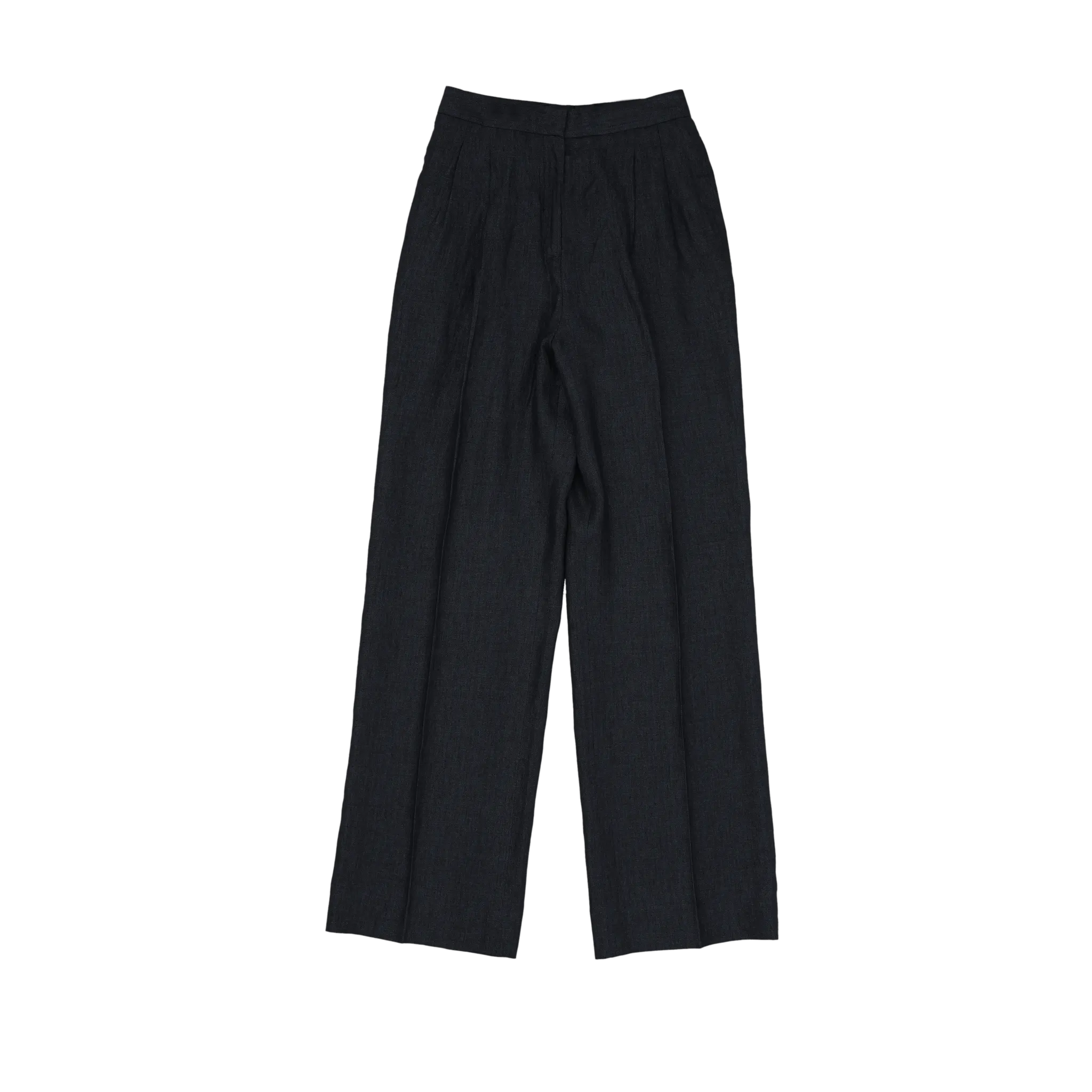 Black Herringbone Perriand Trousers