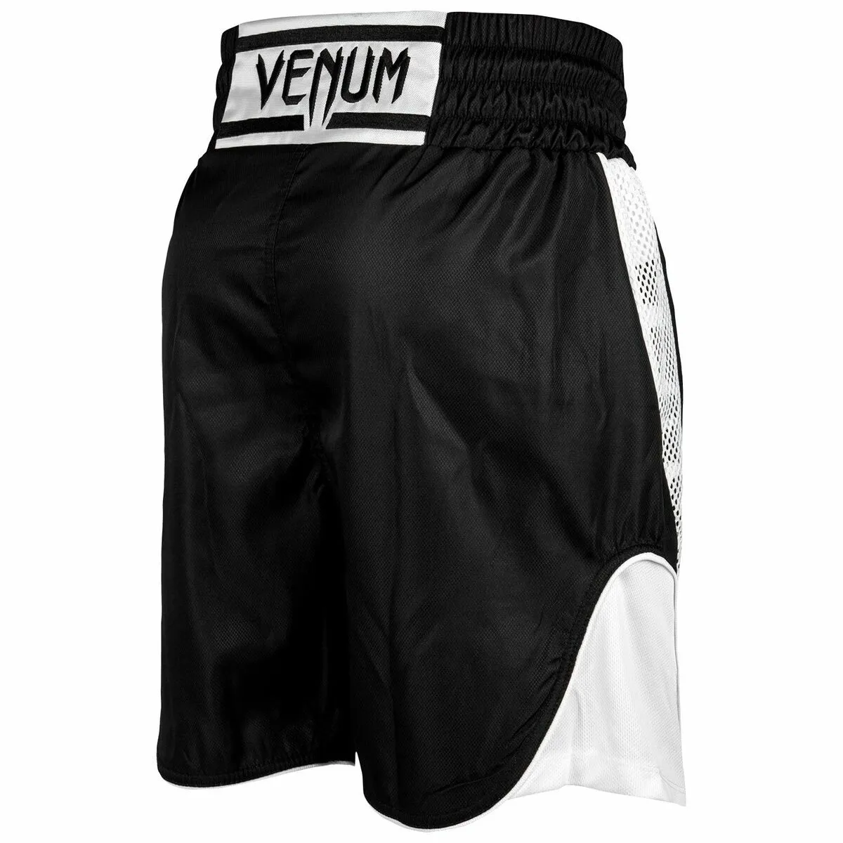 Black/White Venum Elite Boxing Shorts