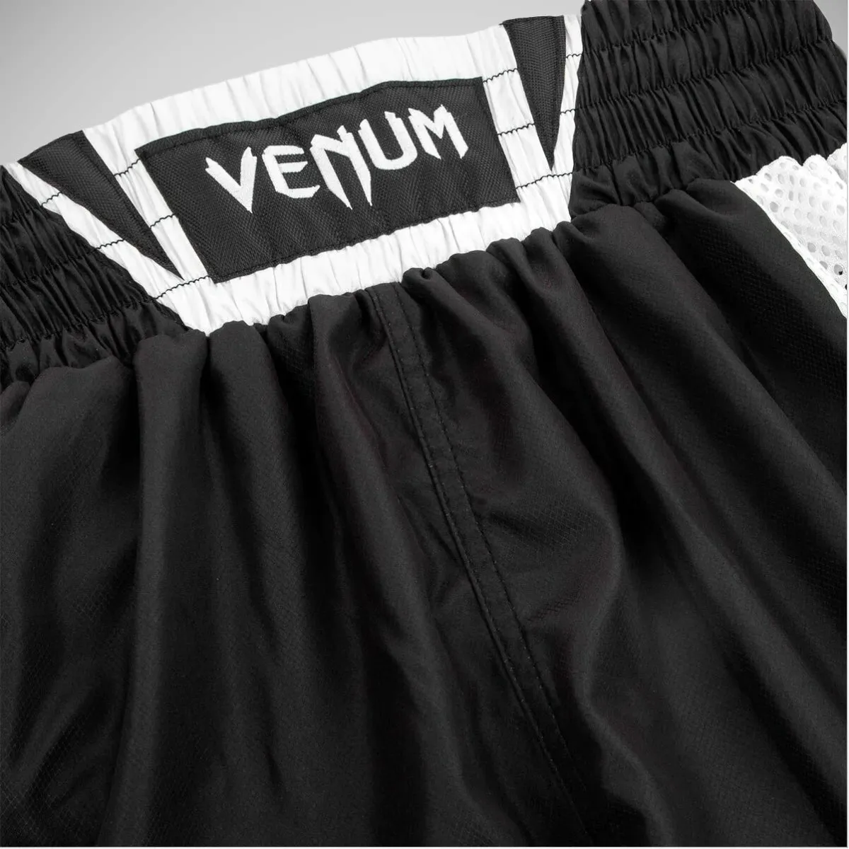 Black/White Venum Elite Boxing Shorts