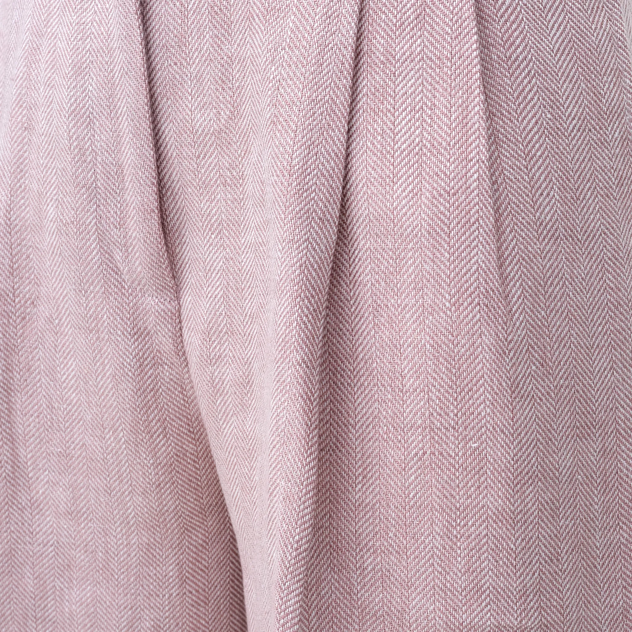 Blush Herringbone Perriand Trousers