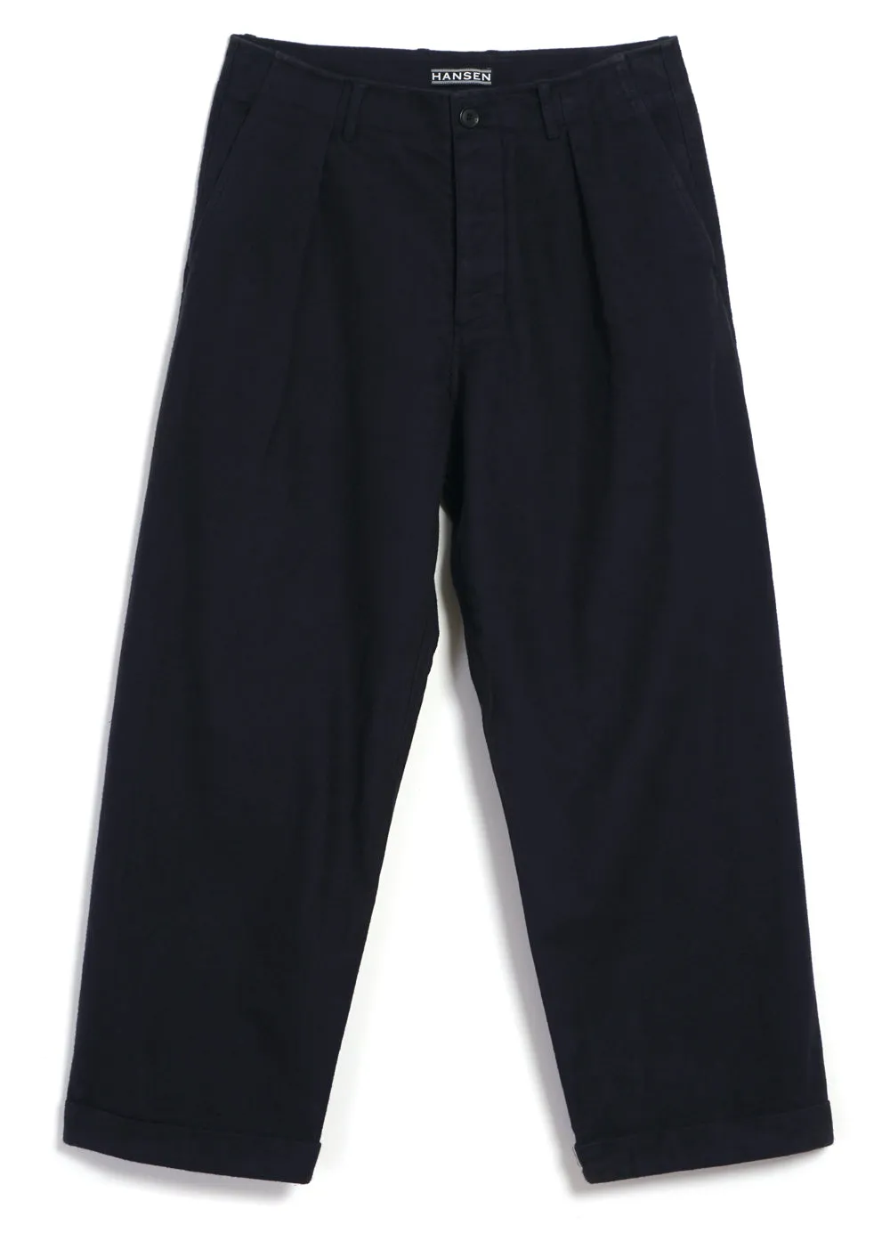 BOBBY | Super Wide Pleated Trousers | Navy