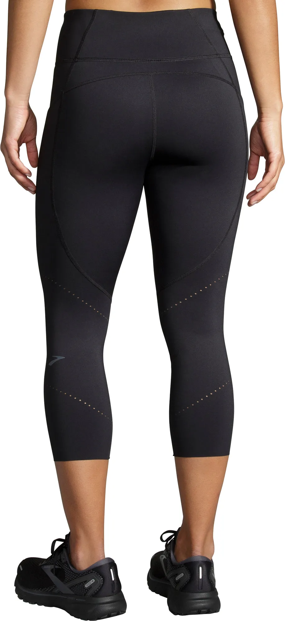 Brooks Method 3/4 Capri Womens Running Tights - Black