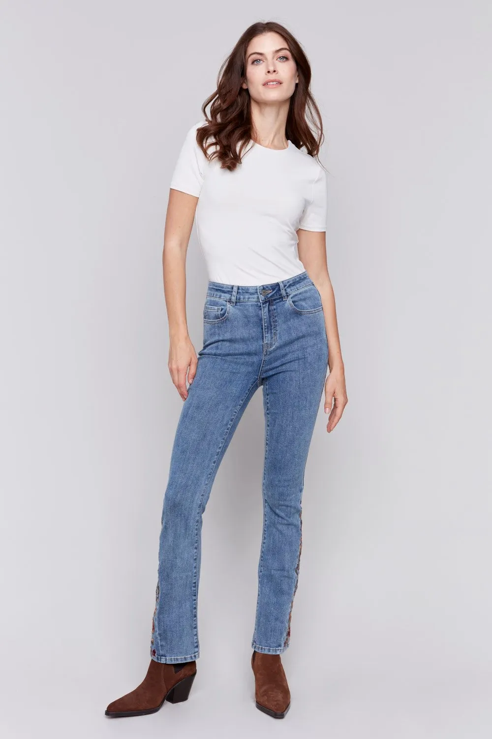 Charlie B jeans C5574-431A-156 Medium Blue