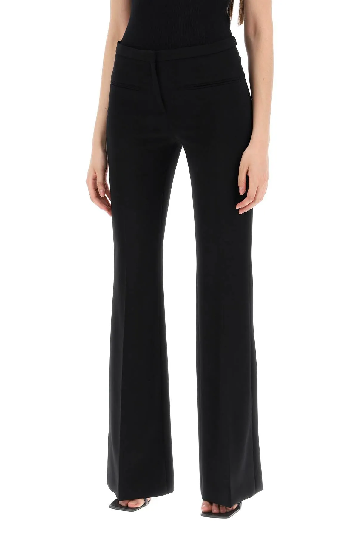 Courreges Tailored Bootcut Pants In Technical Jersey