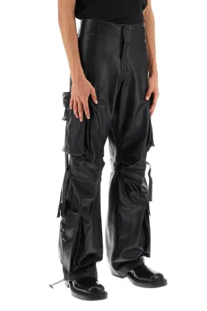 Darkpark Luis Lamb-Leather Cargo Pants