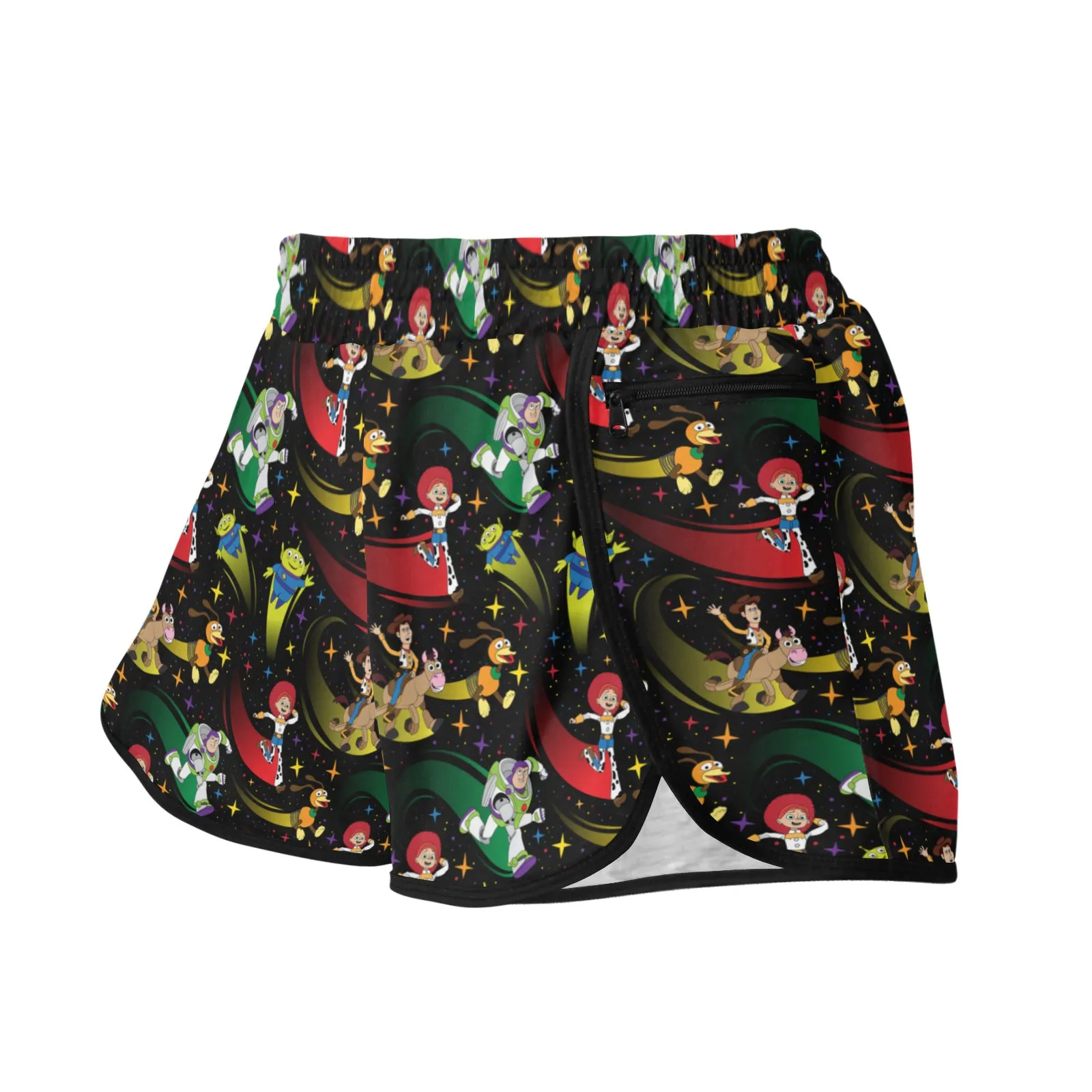 Disney Toy Story Roundup Friends Women's Athletic Sports Shorts