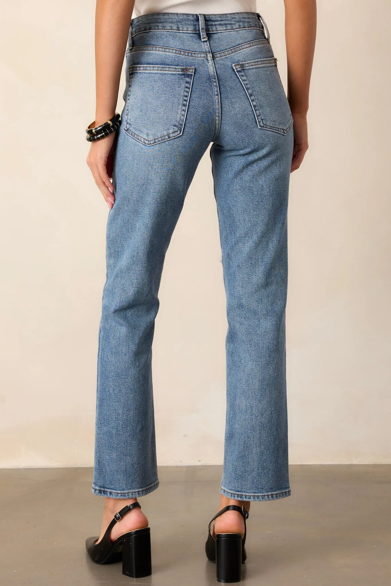 Dusk Enchantment Medium Wash Straight Leg Jeans