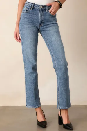 Dusk Enchantment Medium Wash Straight Leg Jeans