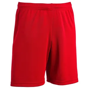 Football pants short F100 children's red KIPSTA, fire red