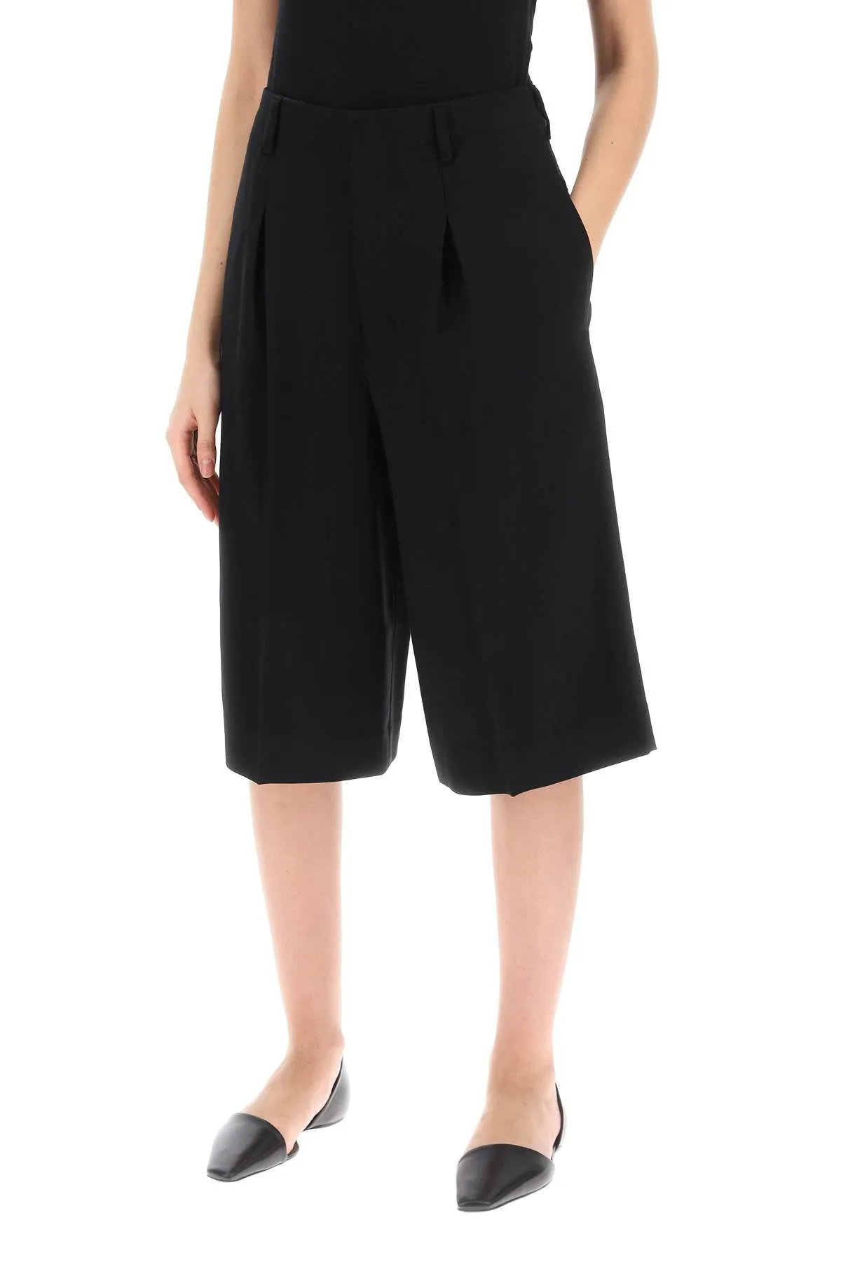 gabardine bermuda shorts