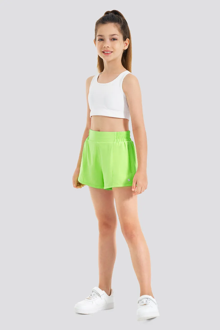 Girls BreezeEase High Waist Shorts