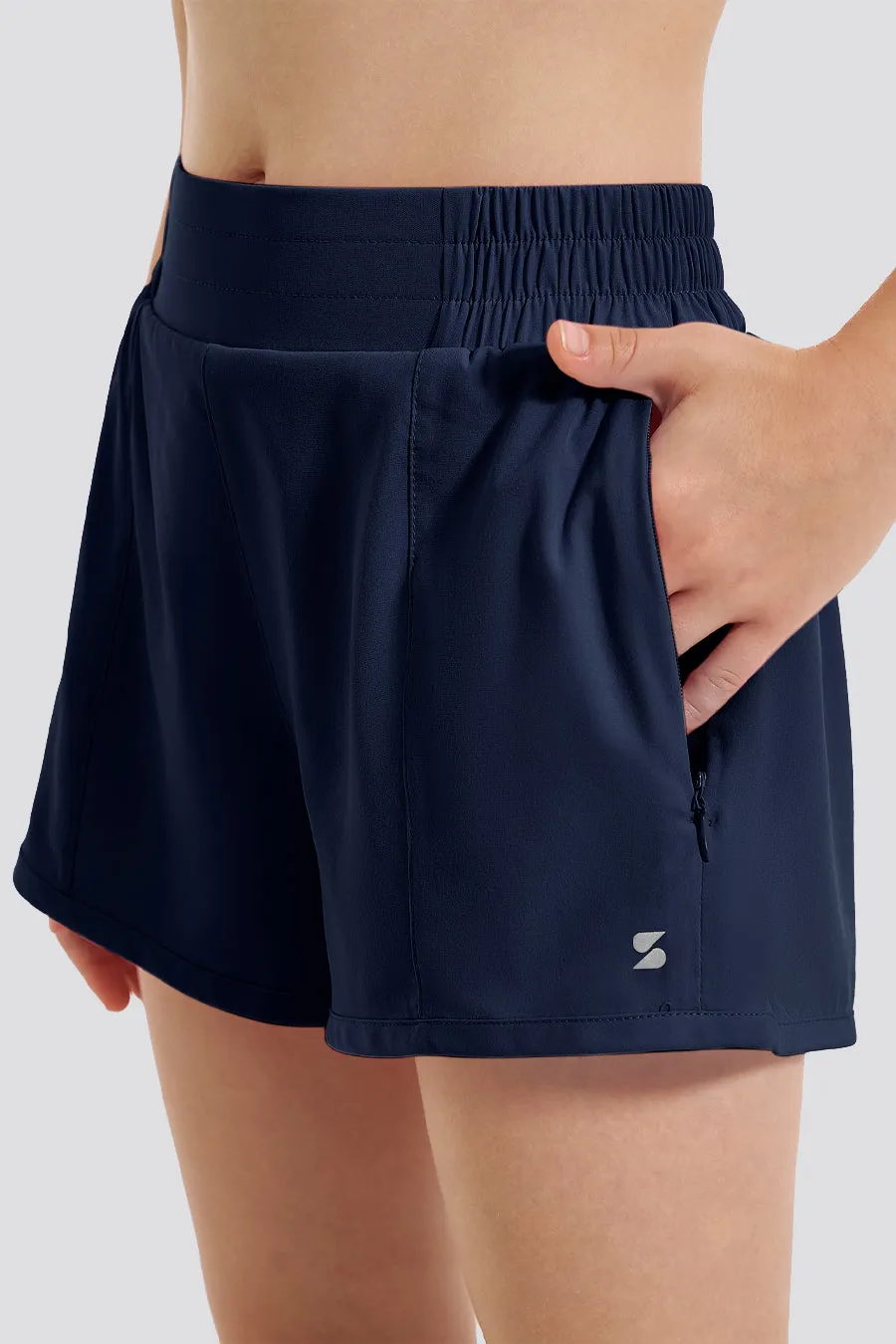 Girls BreezeEase High Waist Shorts