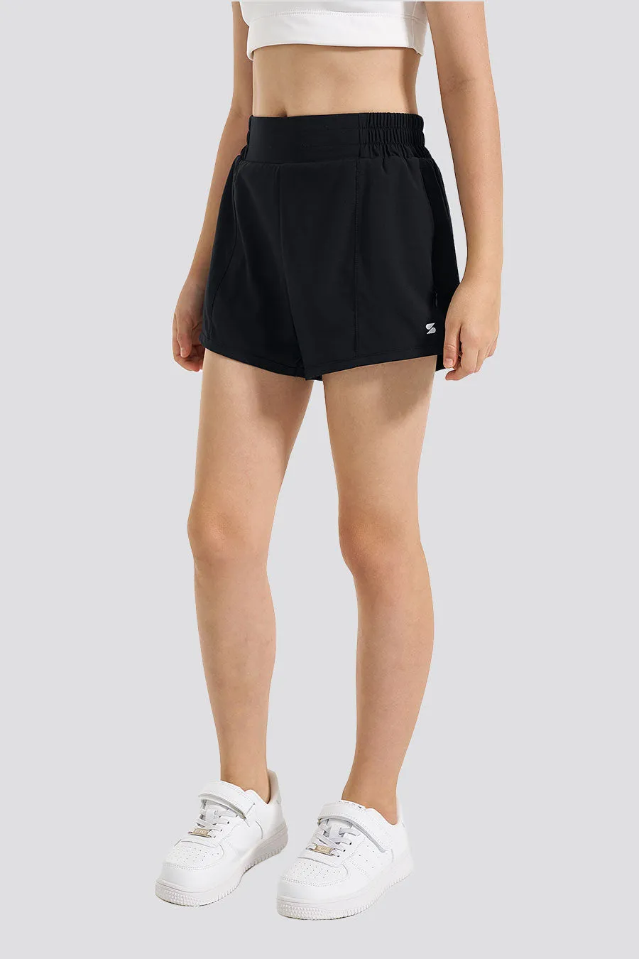 Girls BreezeEase High Waist Shorts