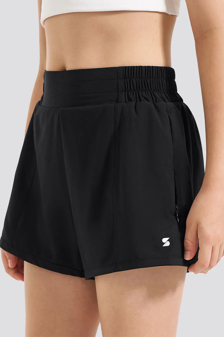 Girls BreezeEase High Waist Shorts