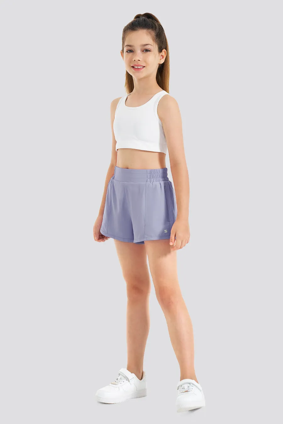 Girls BreezeEase High Waist Shorts