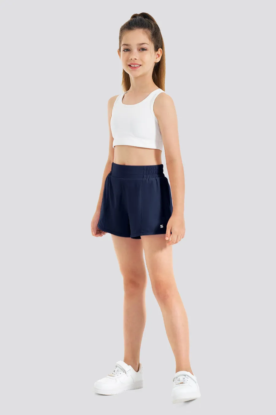 Girls BreezeEase High Waist Shorts