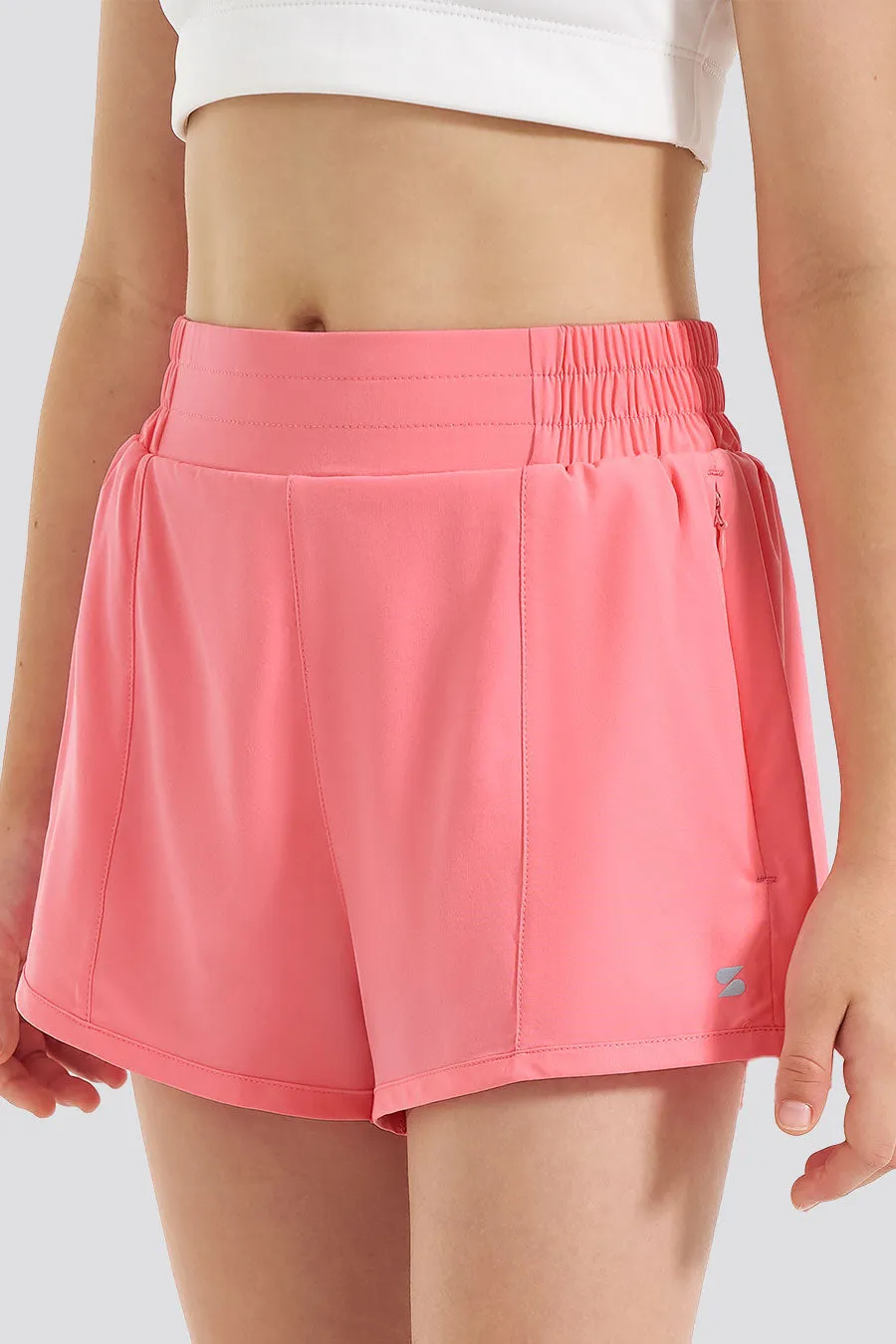 Girls BreezeEase High Waist Shorts