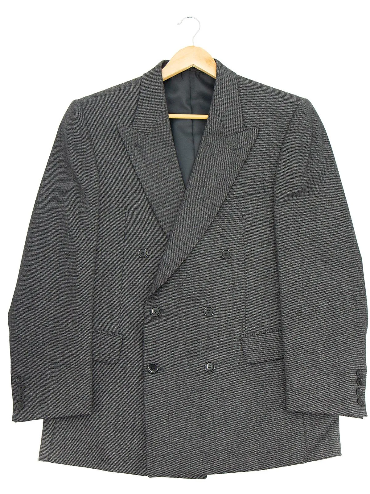 Grey Wool Deadstock 1940s Style Demob Suit