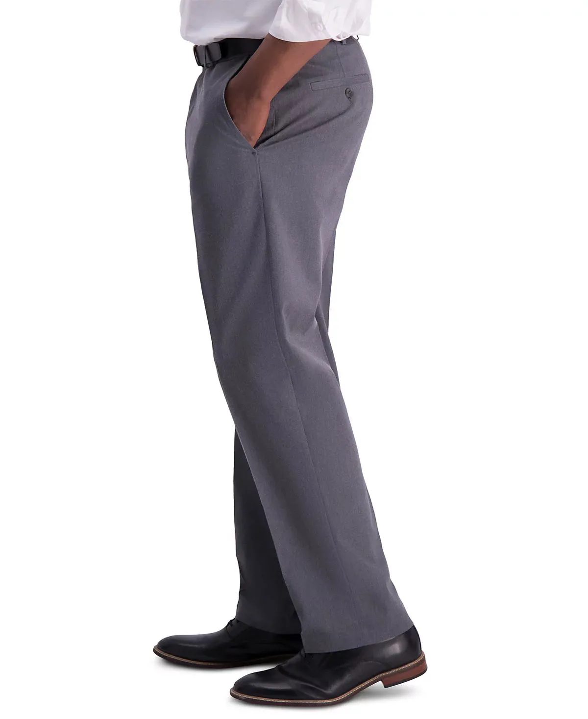 Haggar Men’s Iron Free Classic-Fit Flat-Front Pant