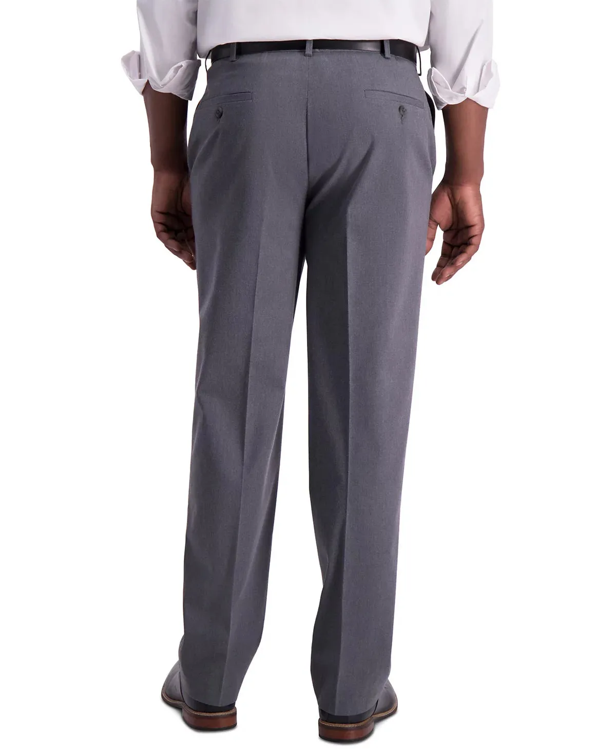 Haggar Men’s Iron Free Classic-Fit Flat-Front Pant