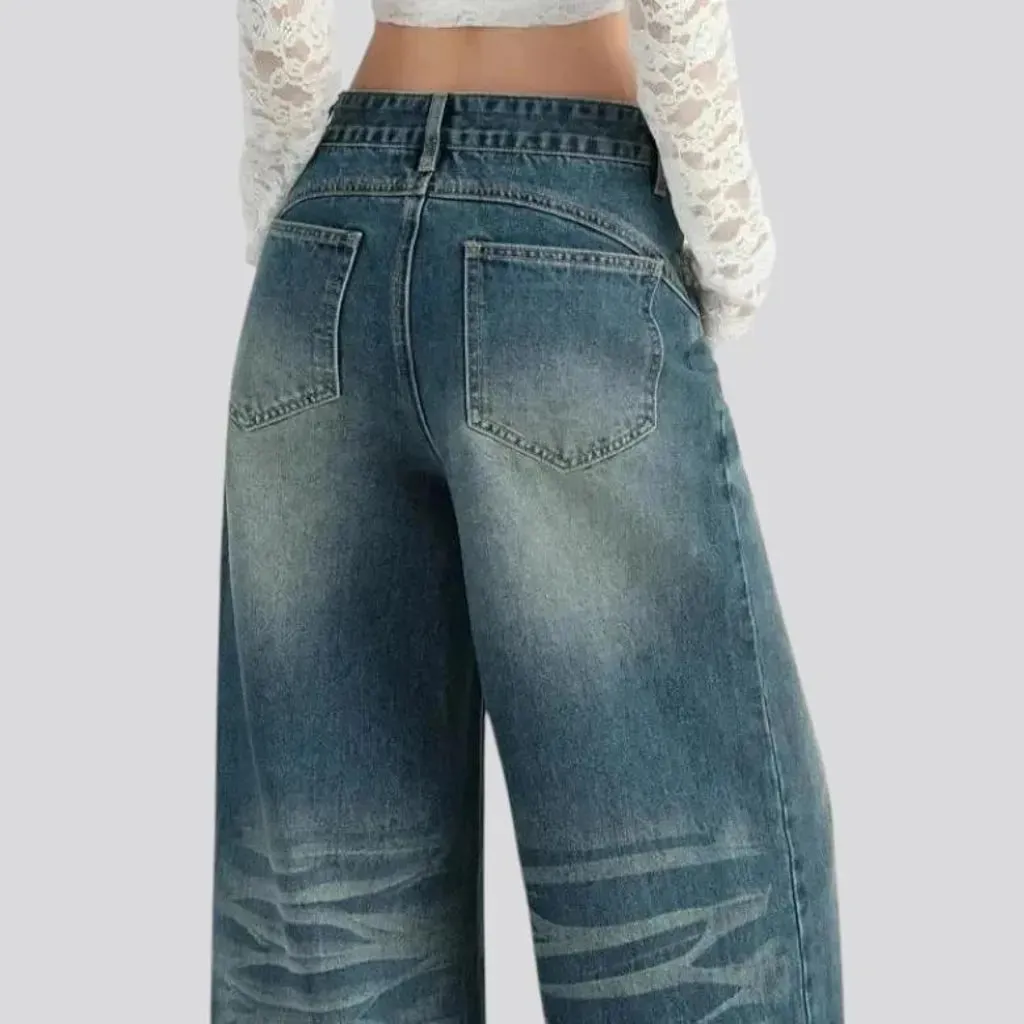 High rise flared 90s women's jeans