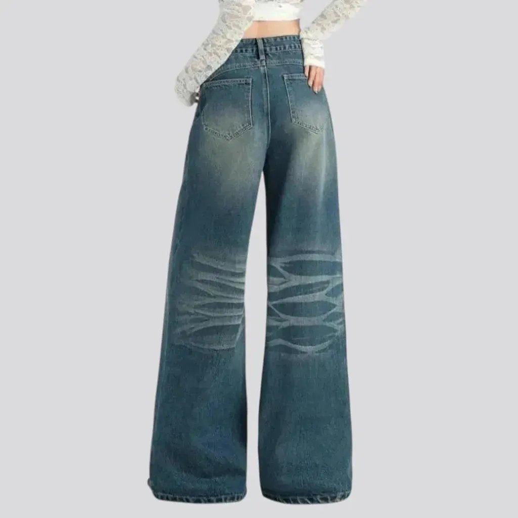 High rise flared 90s women's jeans