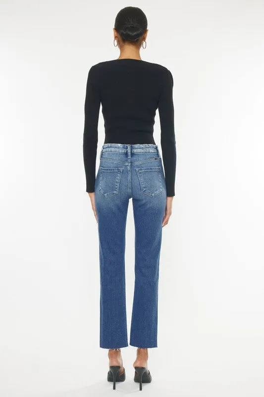 High Rise Slim Straight