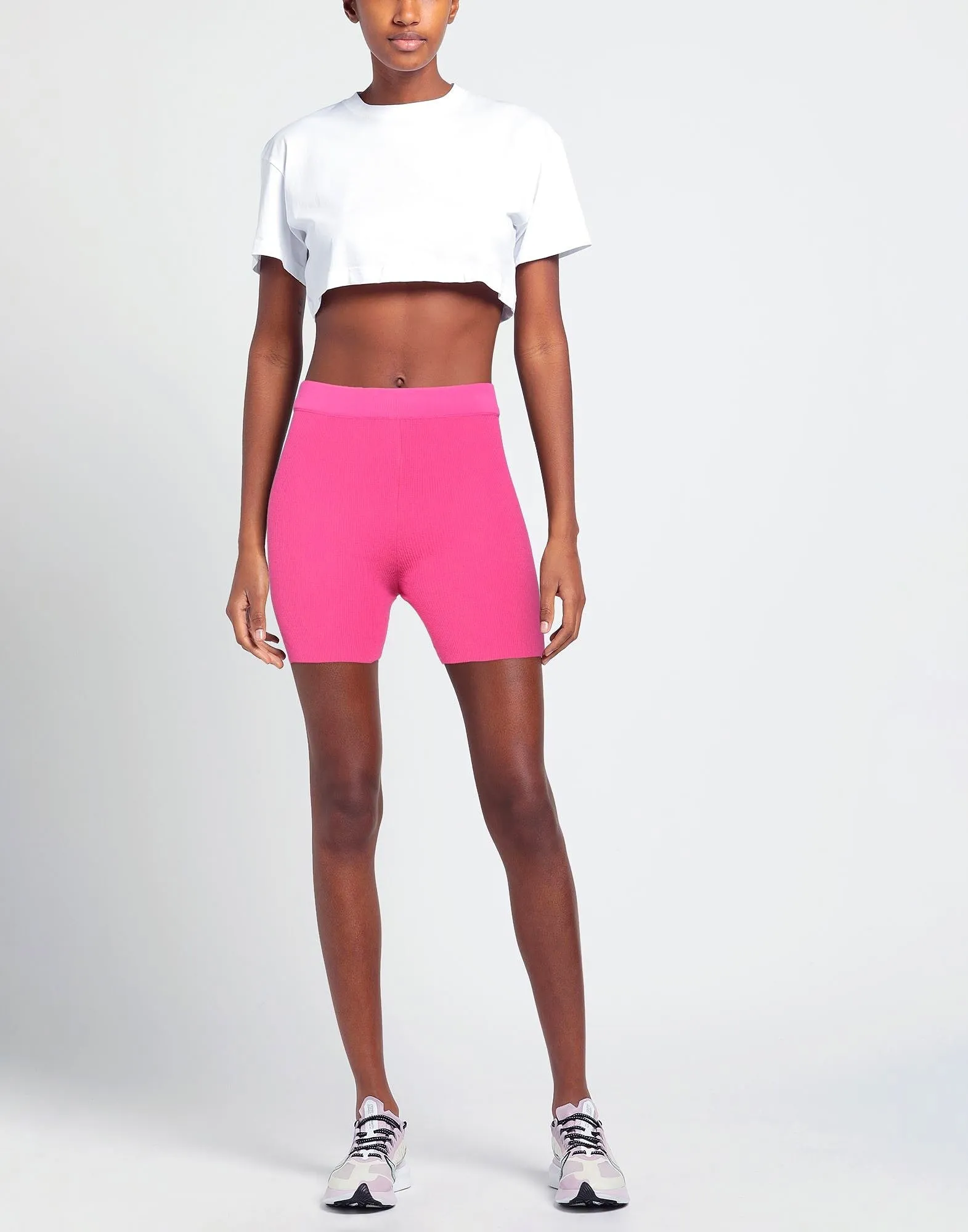 Jacquemus bicycle shorts, dark pink