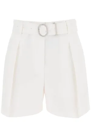 Jil Sander Cotton Bermuda Shorts With Removable Belt