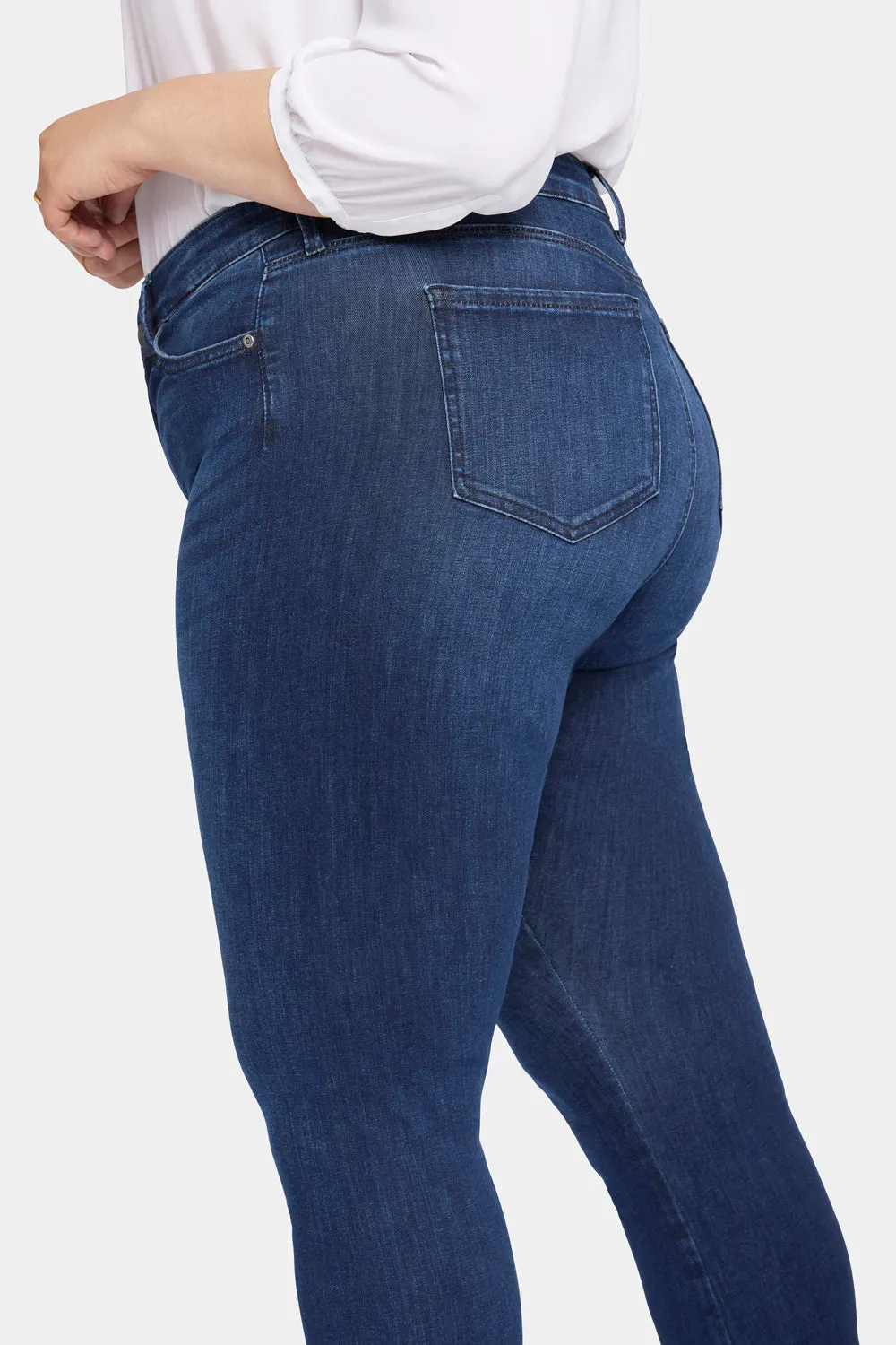 Le Silhouette Slim Bootcut Jeans In Petite Plus Size - Marvelous