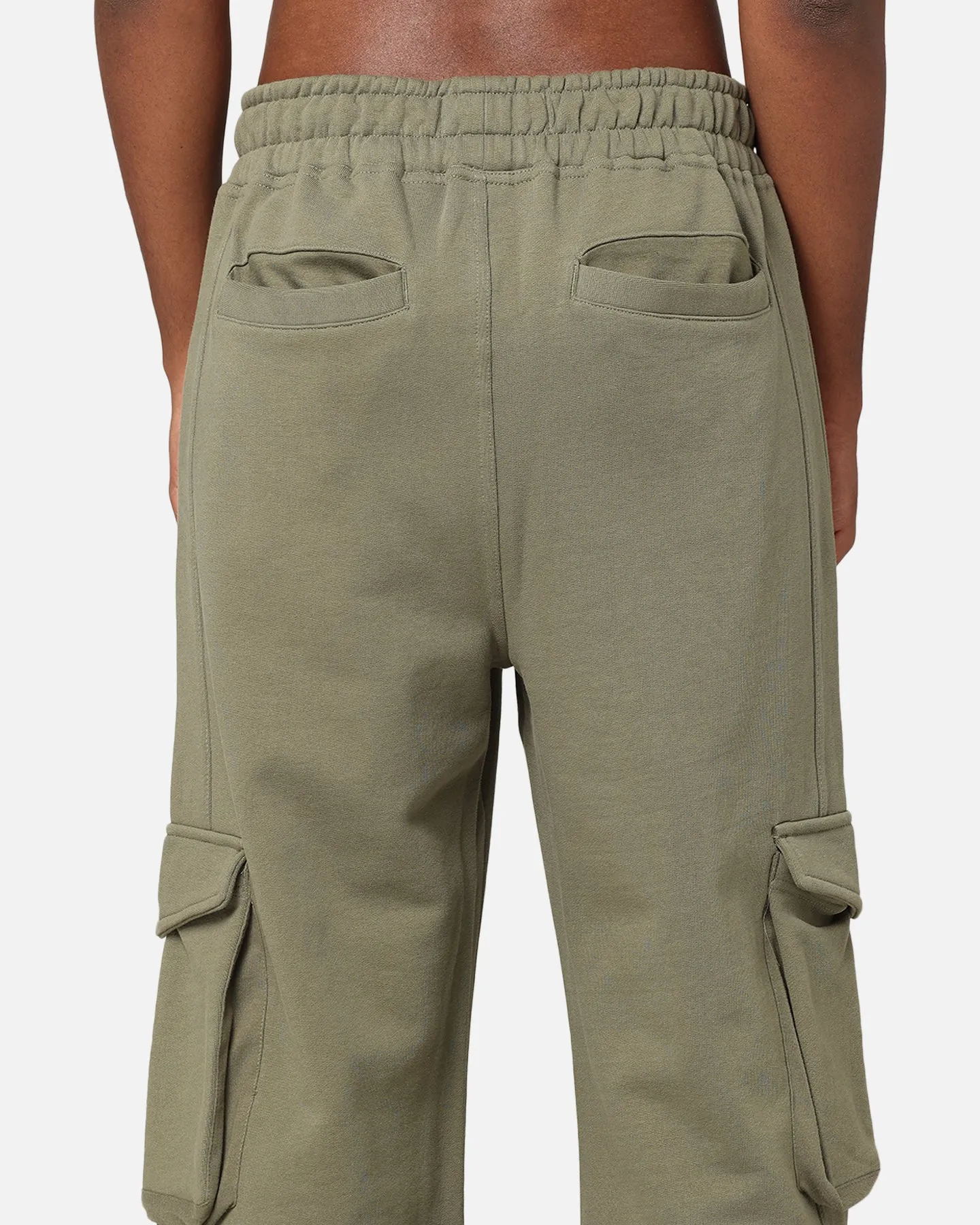 Loiter Utopia Cargo Sweat Pants Khaki Green