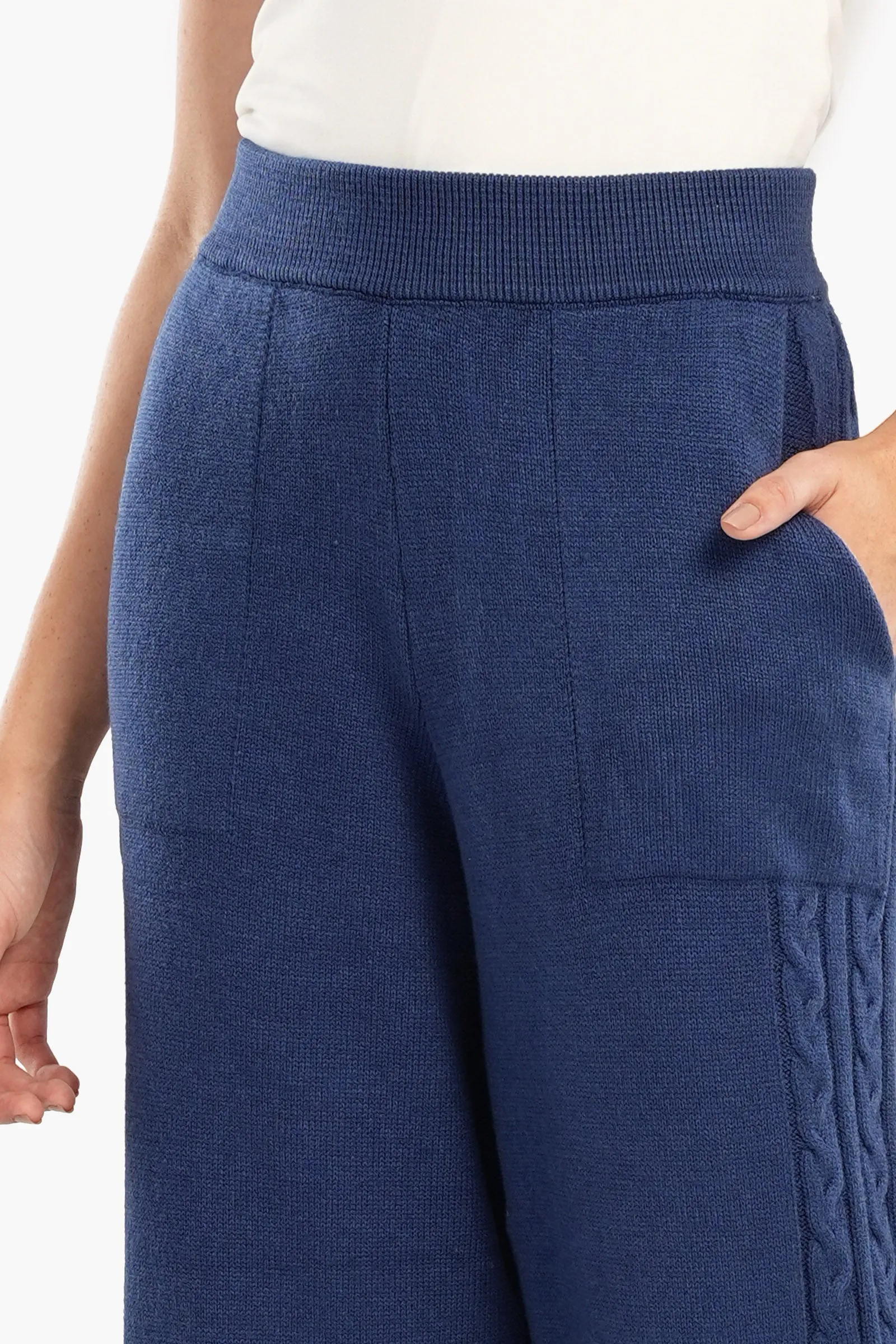 Lounge Pants with Cable Knit