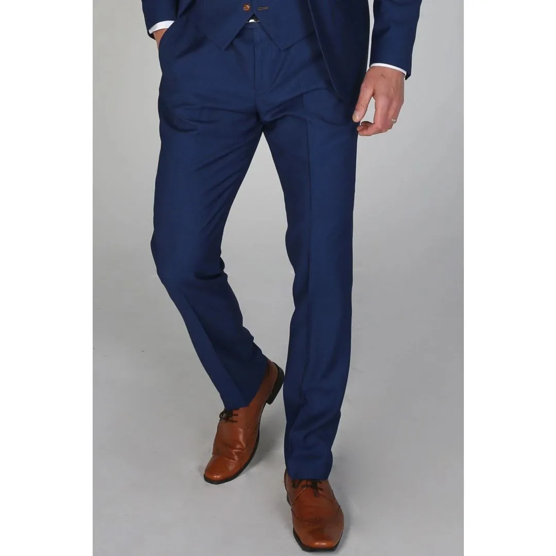 Mayfair- Men's Plain Blue Trouser