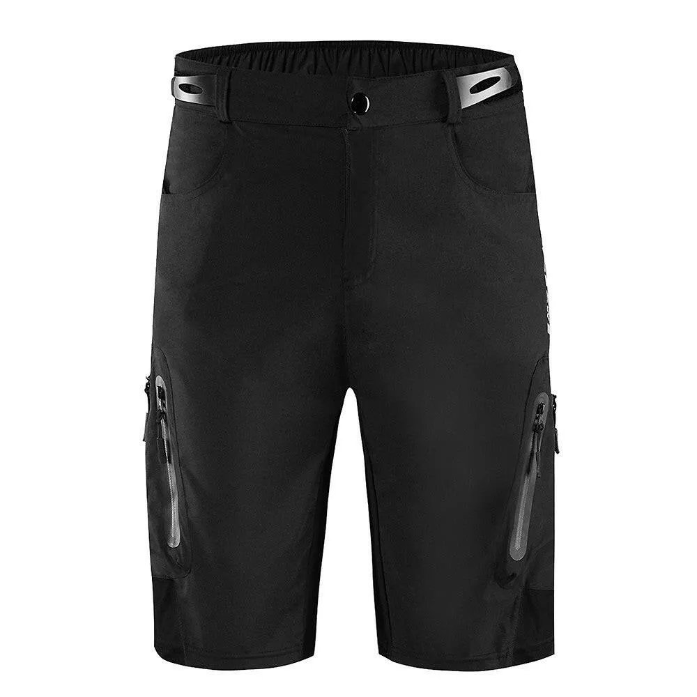 Men Loose Fit Cycling Shorts Breathable Quick Dry MTB Bike Shorts Outdoor Sports Running Biking Riding Fitness Casual Summer Shorts with 7 Pockets