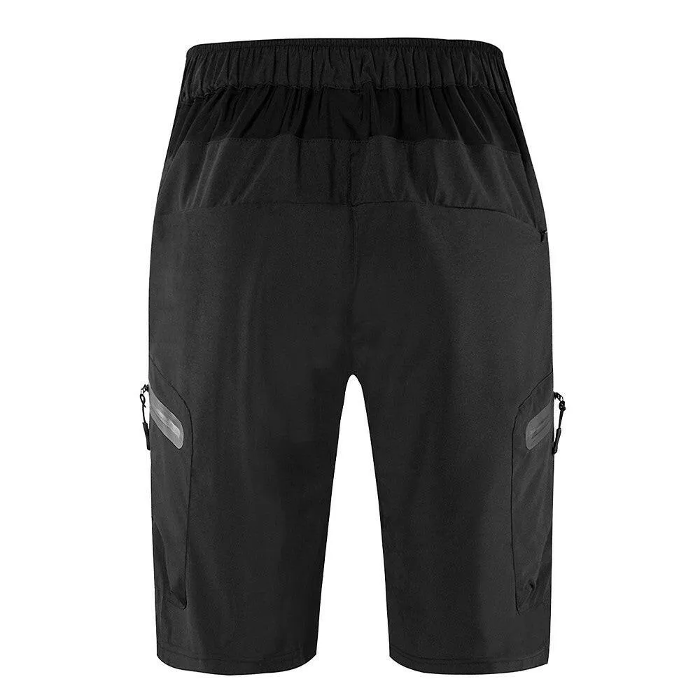 Men Loose Fit Cycling Shorts Breathable Quick Dry MTB Bike Shorts Outdoor Sports Running Biking Riding Fitness Casual Summer Shorts with 7 Pockets