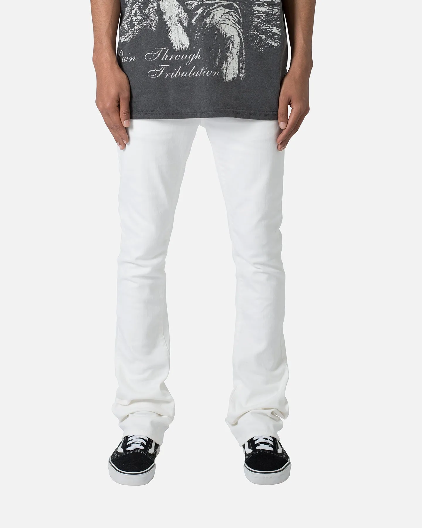 MNML X514 Skinny Stacked Denim Jeans White