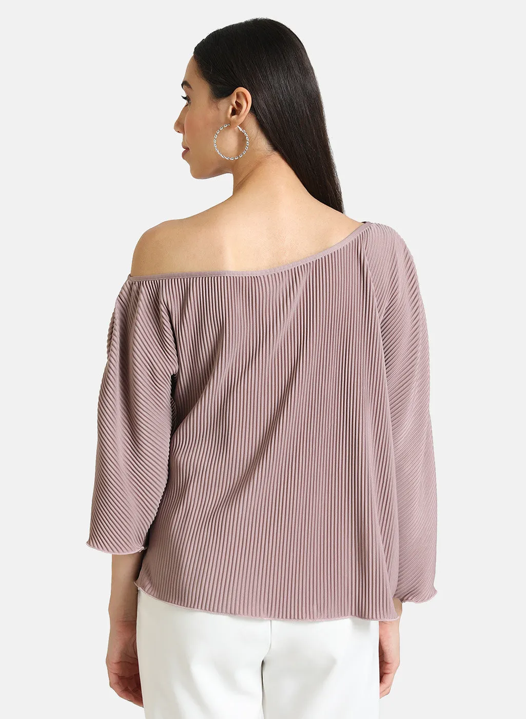 One Shoulder Pleated Top