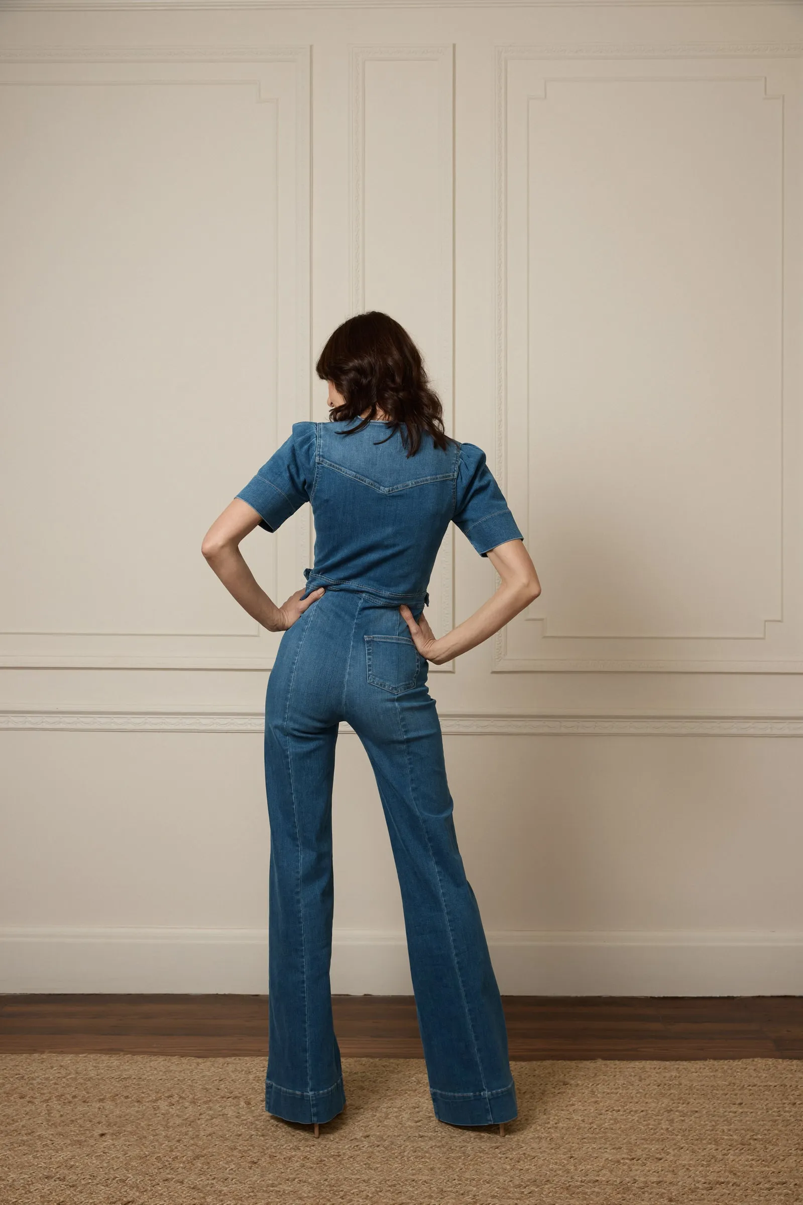 Opal The Softly Curved Jumpsuit | Fawcett Blue [Blue Denim]