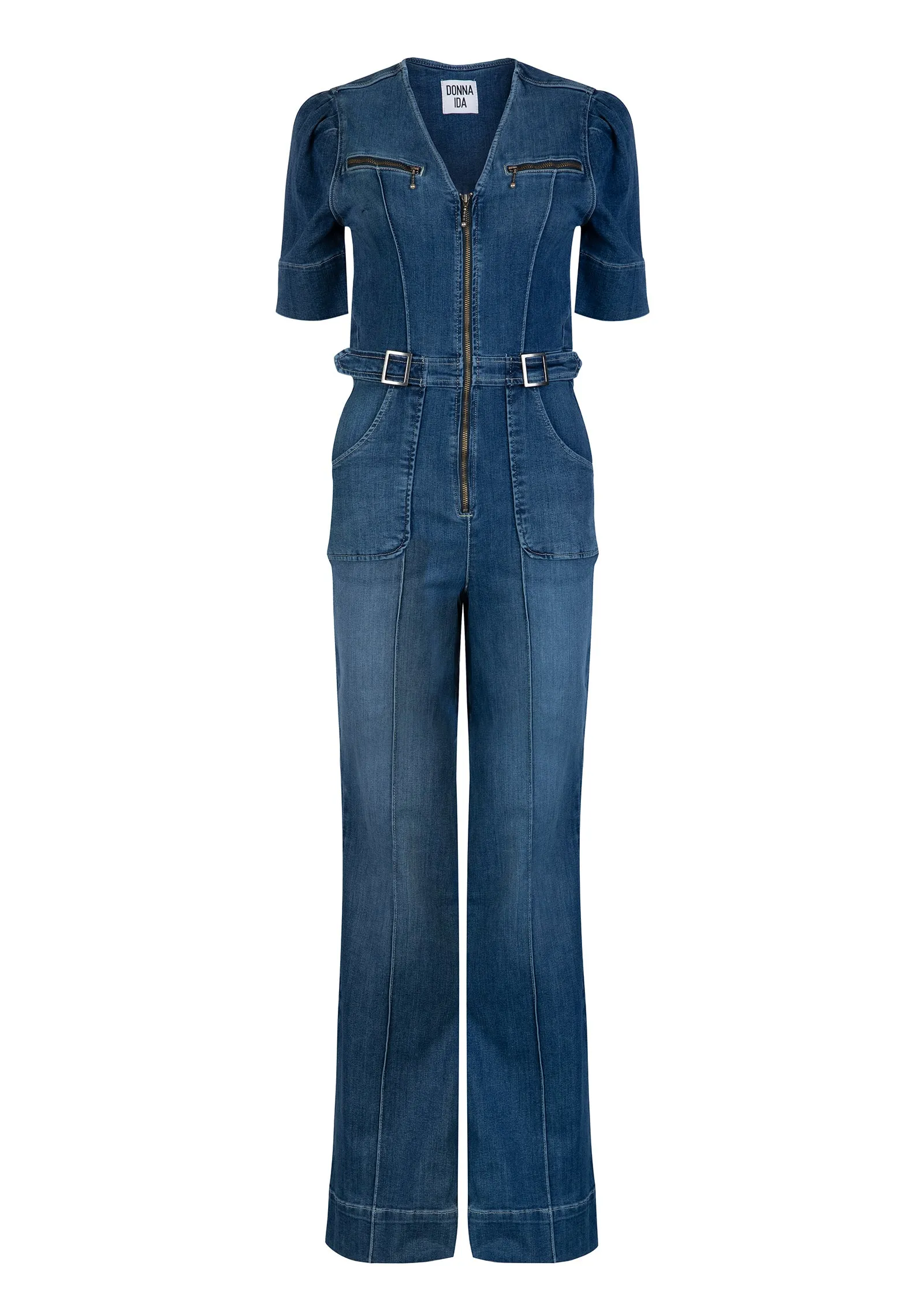 Opal The Softly Curved Jumpsuit | Fawcett Blue [Blue Denim]