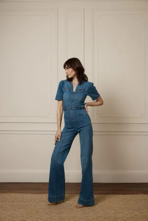 Opal The Softly Curved Jumpsuit | Fawcett Blue [Blue Denim]